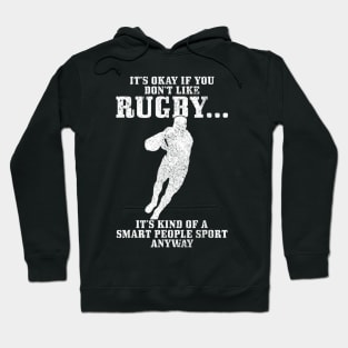 Rugby Smart People Sport Funny Rugby Player Hoodie